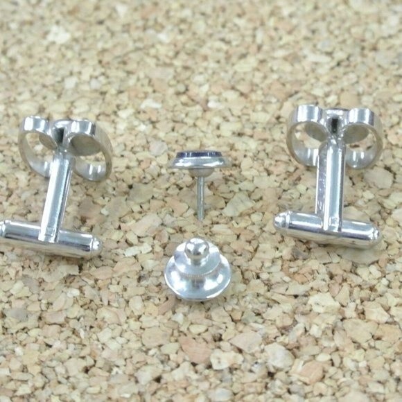 Shields Cufflinks & Tie Tack Purple Druzy 3pc Set - Picture 3 of 4